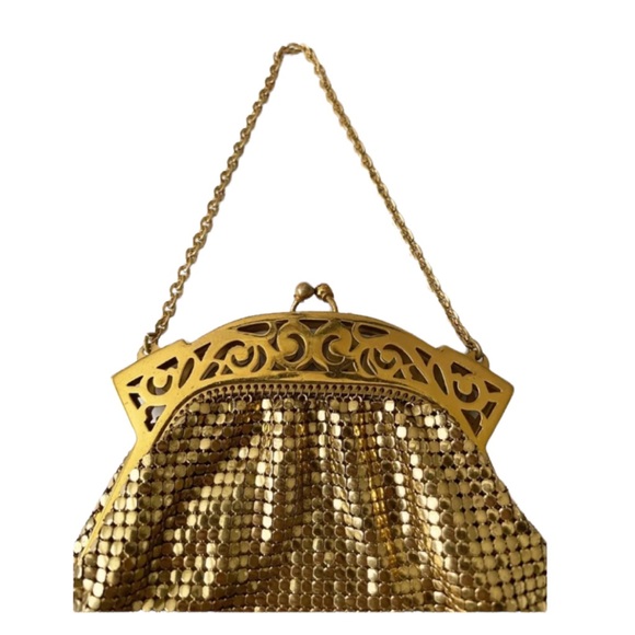 Vintage Whiting & Davis Small Gold Mesh Purse - Picture 2 of 9